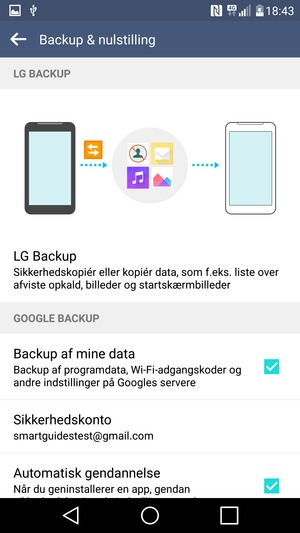 Vælg Sikkerhedskonto
