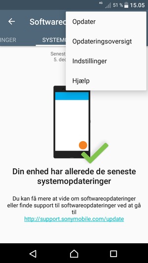 Vælg Opdater