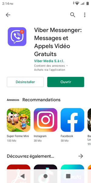 Sélectionnez Ouvrir