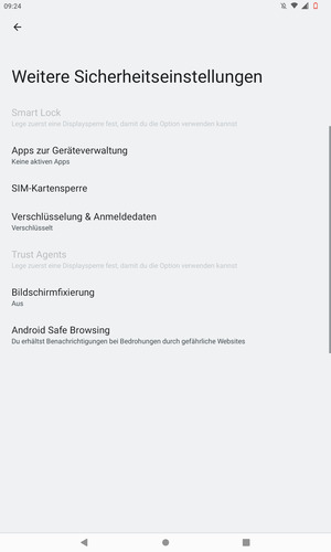 Wählen Sie SIM-Kartensperre