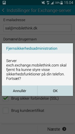 Vælg OK