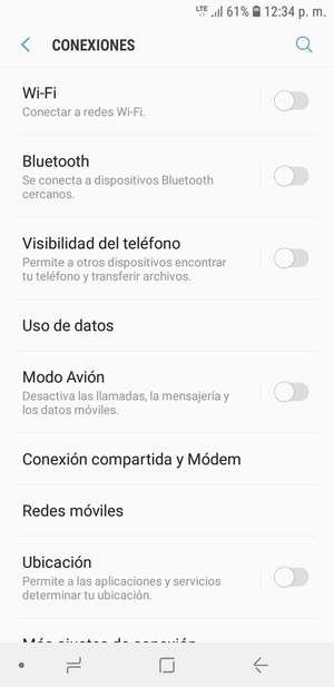 Seleccione Redes móviles