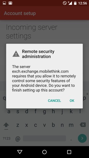 Select OK