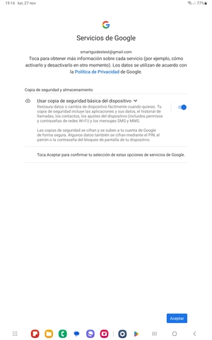 Seleccione Aceptar