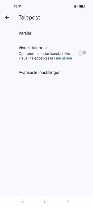 Velg Avanserte innstillinger