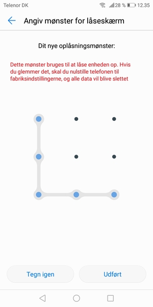 Vælg Udført