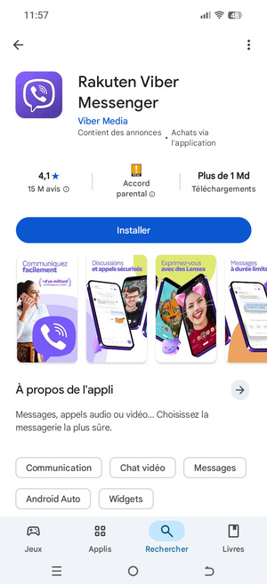 Sélectionnez Installer