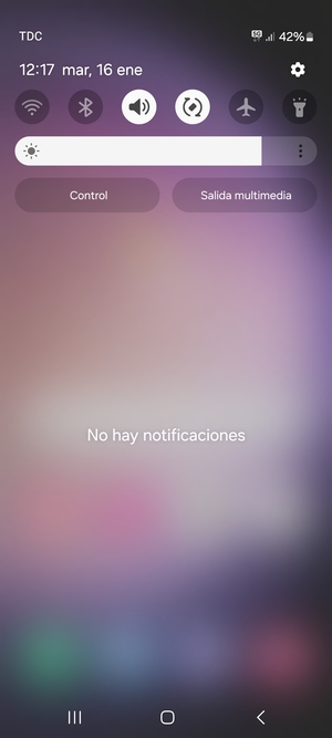 Deslice hacia abajo el menú superior de nuevo