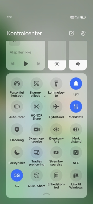 Scroll til og vælg Strømbesparelse