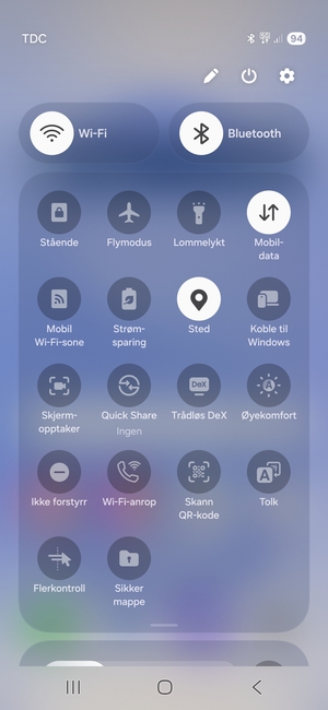 Slå av Wi-Fi og Bluetooth