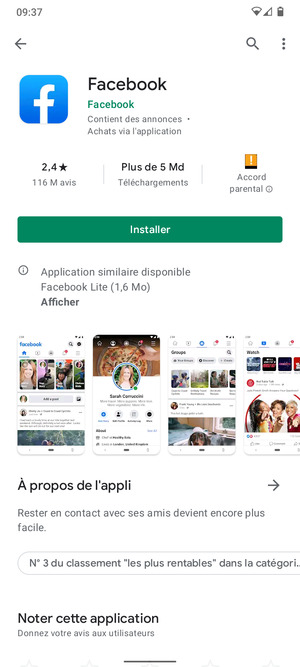 Sélectionnez Installer