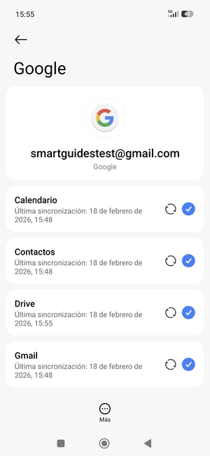 Asegúrese de haber seleccionado Contactos