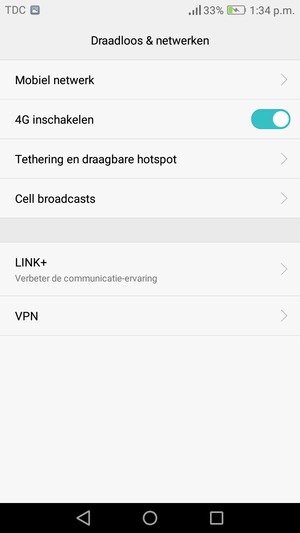 Selecteer Mobiel netwerk