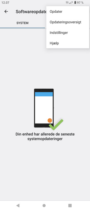 Vælg Opdater