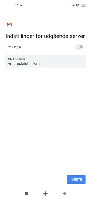 Slå Kræv login fra og vælg NÆSTE