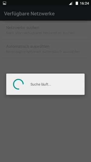 Warten Sie, bis die Suche abgeschlossen ist