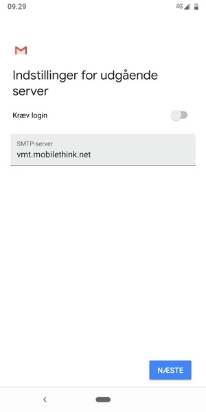 Slå Kræv login fra og vælg NÆSTE