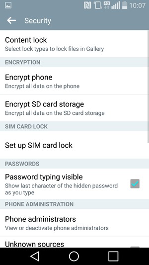 Select Set up SIM card lock