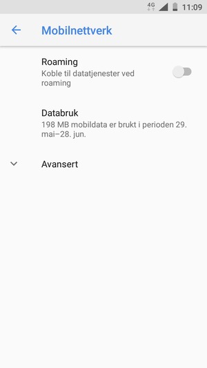 Velg Avansert