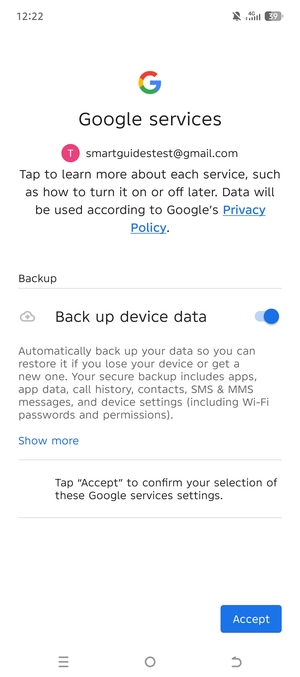 Select Accept