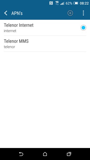 Selecteer de Menu-knop