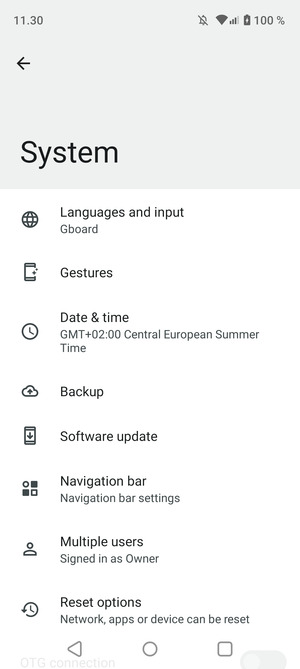 Select Software update
