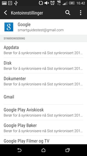 Velg menyknappen