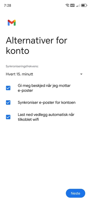 Velg Neste