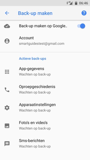 Selecteer Account