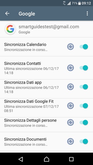 Le tue informazioni verranno sincronizzate