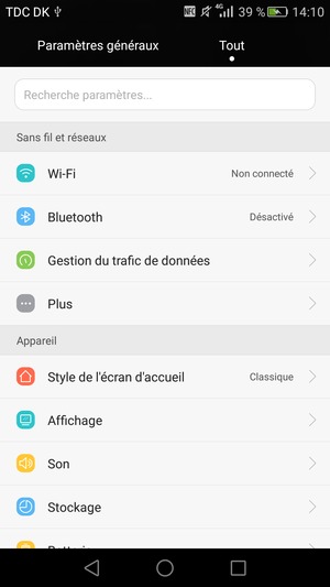 Sélectionnez Plus