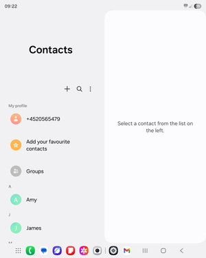 Select the Menu button