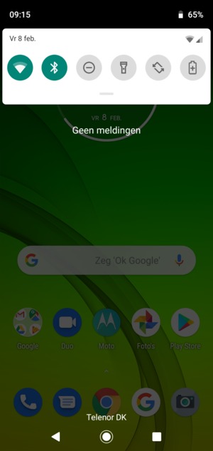 Schuif naar beneden in het bovenste menu opnieuw