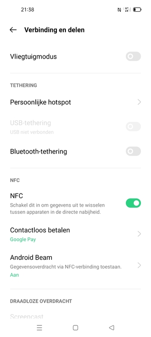 Selecteer Persoonlijke hotspot