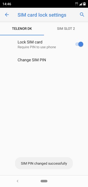 Your SIM PIN has been changed
