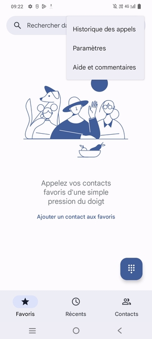 Sélectionnez Paramètres