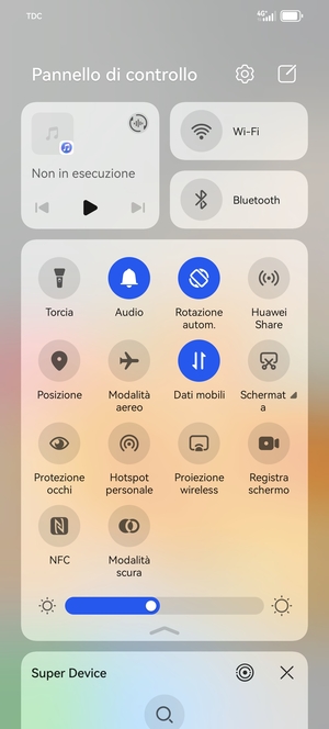 Seleziona il tasto Impostazioni
