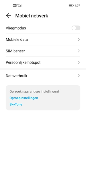 Selecteer Persoonlijke hotspot