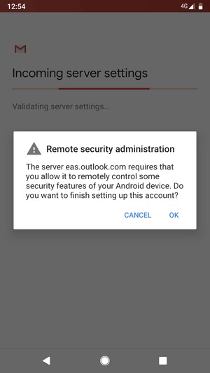 Select OK
