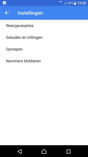 Selecteer Oproepen