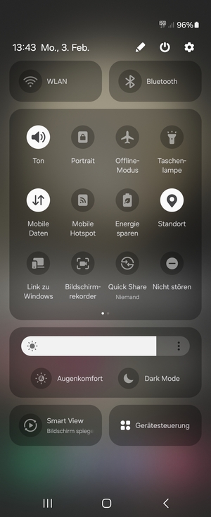 Schalten Sie Standort aus