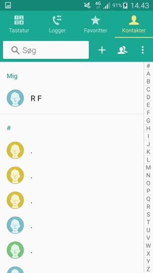 Vælg Menu-knappen eller vælg MERE