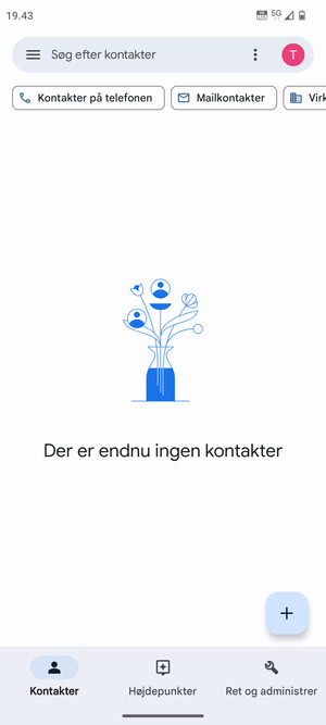 Vælg Ret og administrer