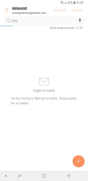 Din Hotmail er klar til brug