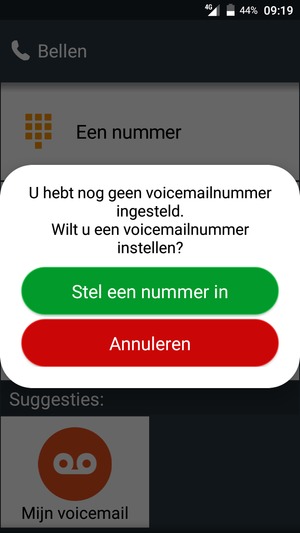 Selecteer Stel een nummer in