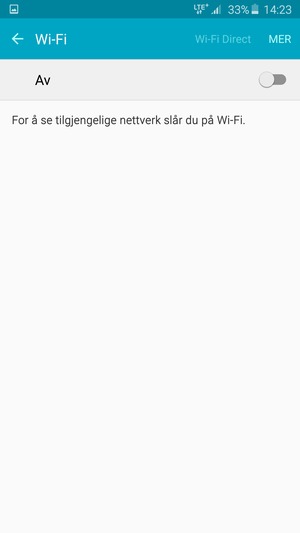 Slå på Wi-Fi