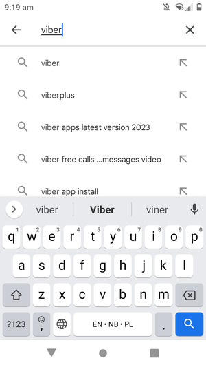 Enter the app name and select Search