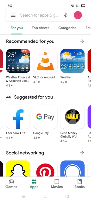 Select the Search bar