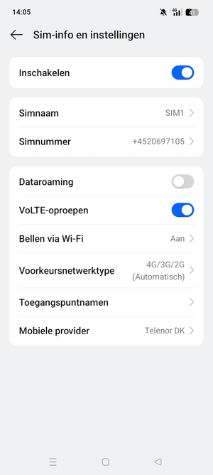 Selecteer Toegangspuntnamen