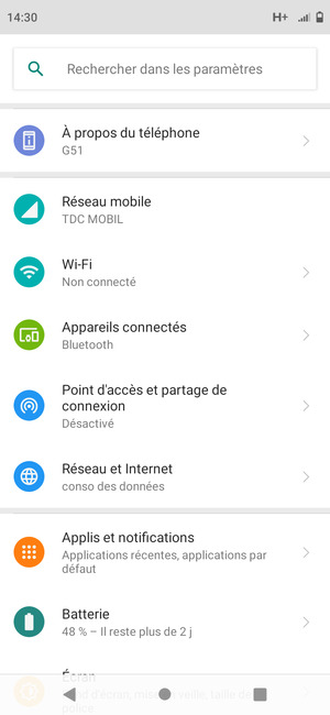 Sélectionnez Wi-Fi